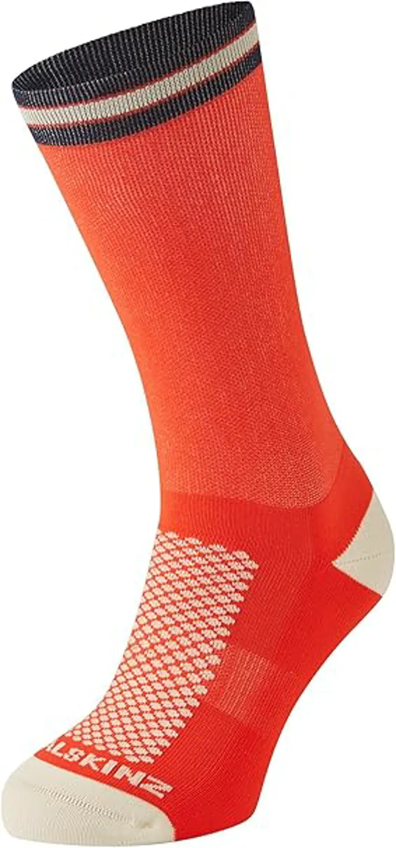 SealSkinz Caister Single Layer Mid Length Cycling Sock Orange