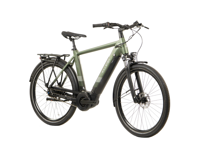 Raleigh Centros Cross Bar Electric Bikes 2023 Green-1