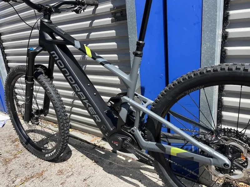 Ex Demo Mondraker Crafty Carbon R Large Electric Bike 2025 Grey/Black/Yellow-9