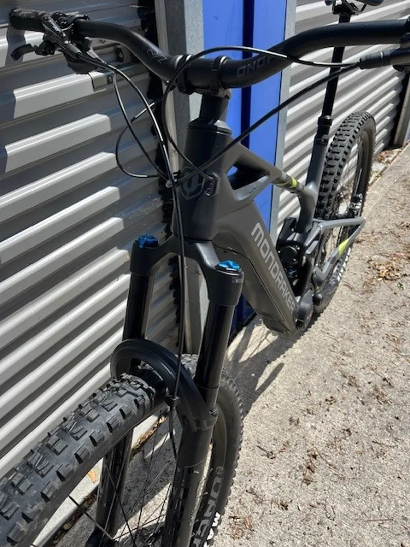 Ex Demo Mondraker Crafty Carbon R Large Electric Bike 2025 Grey/Black/Yellow-11