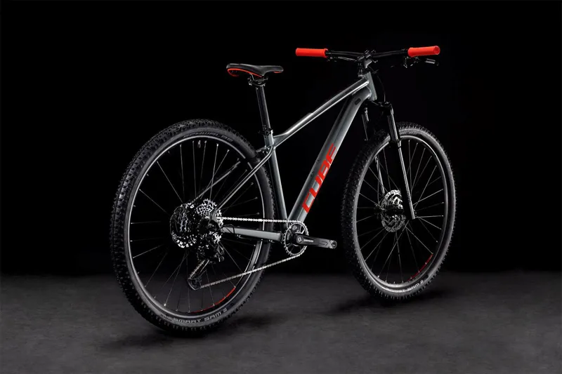 Cube Analog Hardtail Mountain Bike 2022 Grey/Red-1