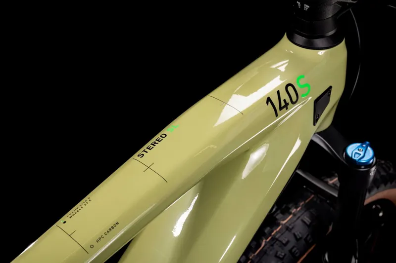 Cube Stereo Hybrid 140 HPC SL 625 Electric Mountain Bike 2022 Green-2