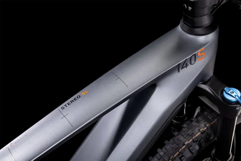 Cube Stereo Hybrid 140 HPC SL 750 Electric Mountain Bike 2022 Grey-1