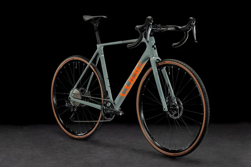 Cube Cross Race C:62 Pro Cyclocross Bike 2024 Swamp Grey/Orange-1