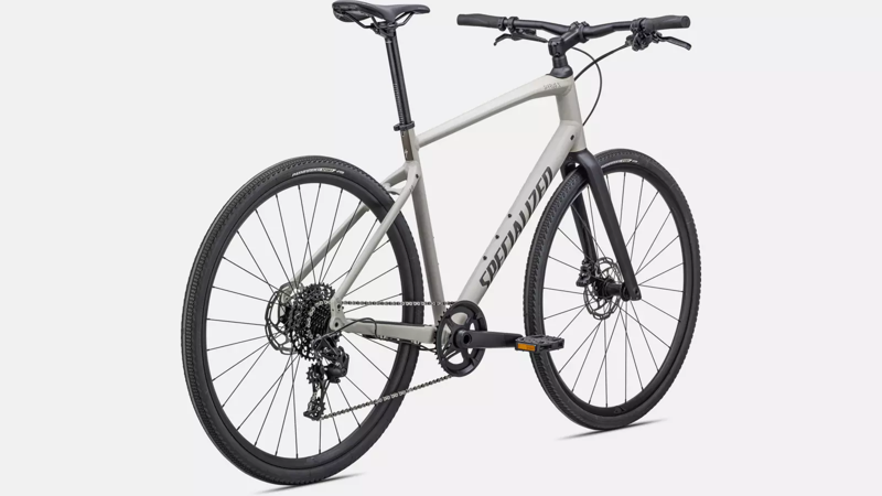 Specialized Sirrus X 4.0 Hybrid Bike 2024 Gloss White Mountains/Taupe/Satin Black Reflective-2