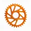 Unite Oval Shimano Direct Mount Chainring V2 32T Orange