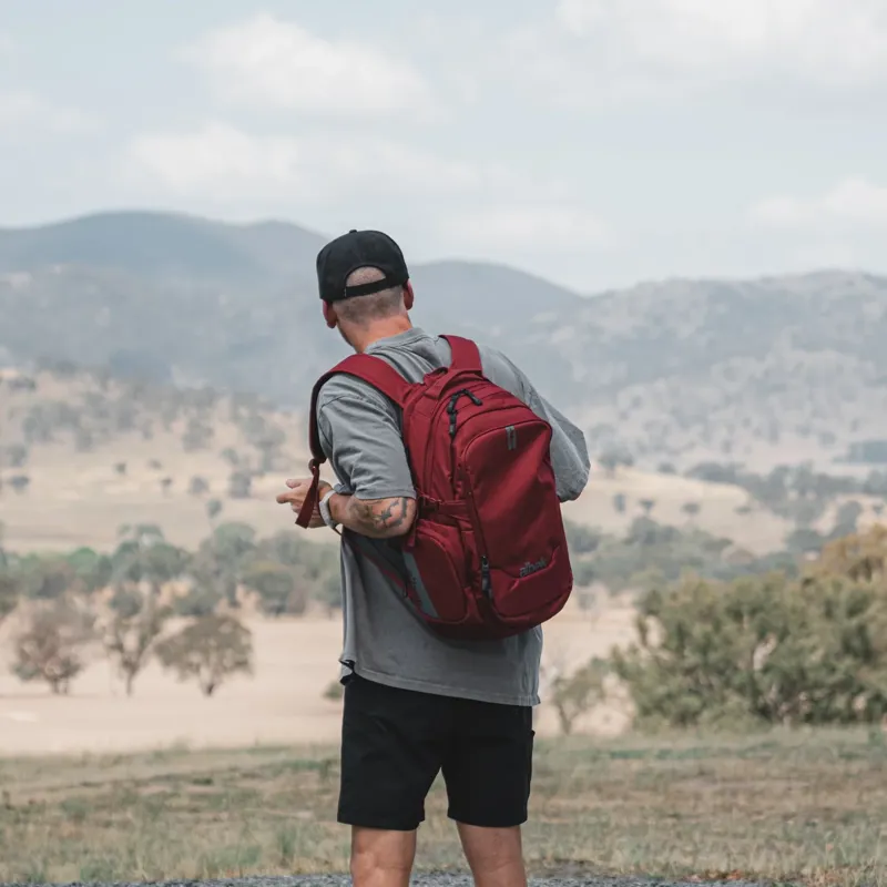 Albek Dudley Backpack Burgundy-3