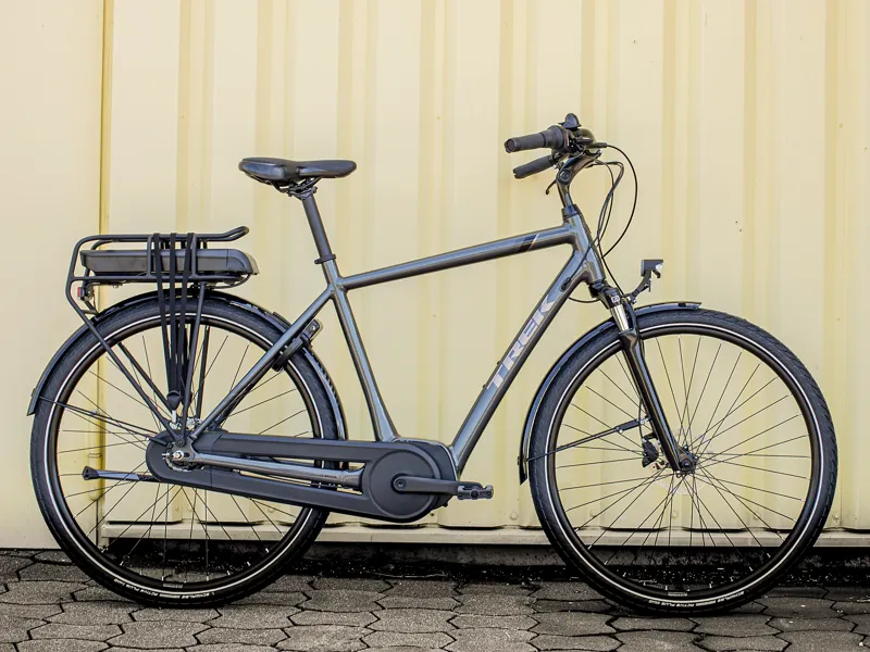 Trek District+ 1 Electric Hybrid Bike 2023 Lithium Grey-1