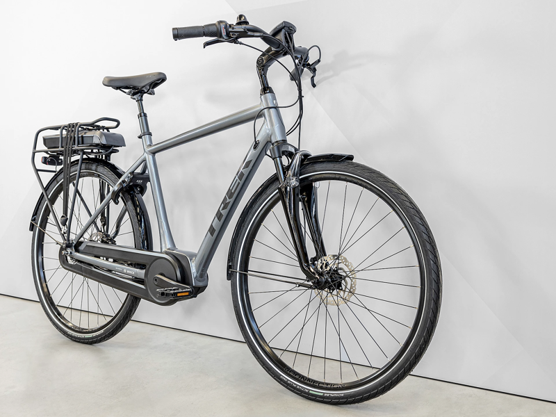 Trek District+ 2 300WH Electric Bike 2023 Galactic Grey-1