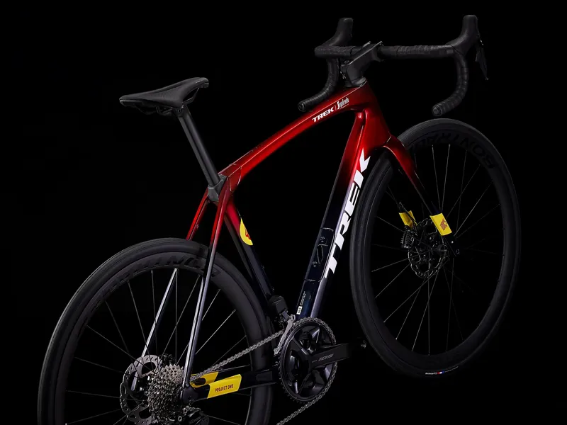 Trek Domane SLR 6 Gen 4 Road Bike 2024 Metallic Red Smoke/Blue Smoke Fade-2