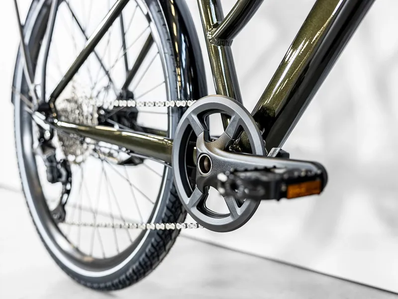 Trek Dual Sport 3 Equipped Staggered Hybrid Bike Black Olive-4