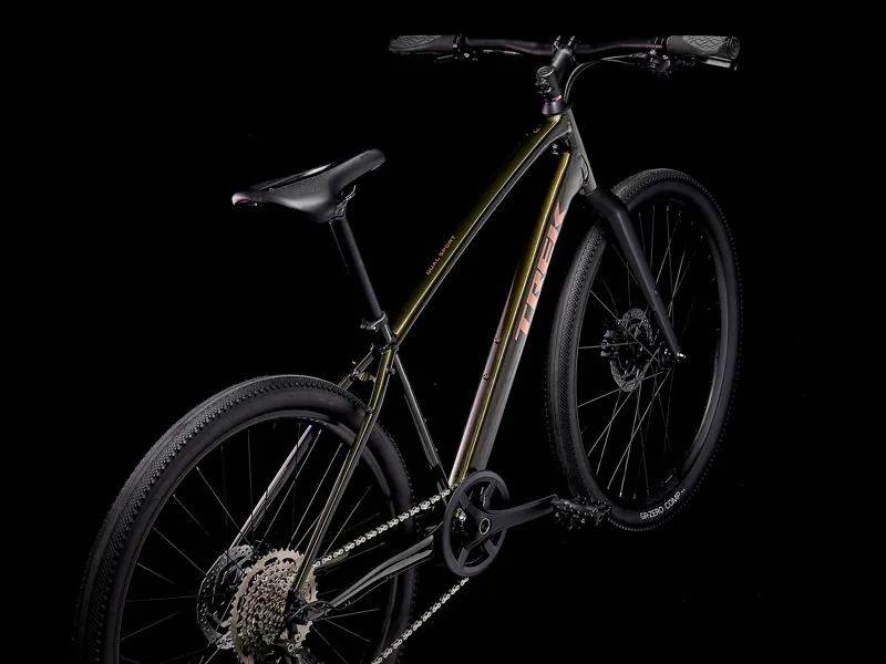 Trek Dual Sport 3 Hybrid Bike 2023 Black Olive-2