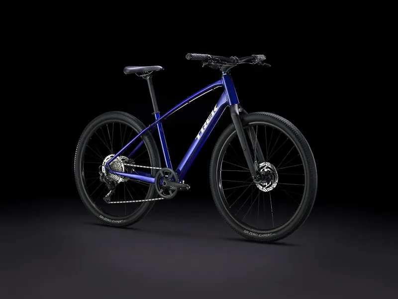 Trek Dual Sport 3 Hybrid Bike 2023 Hex Blue-1