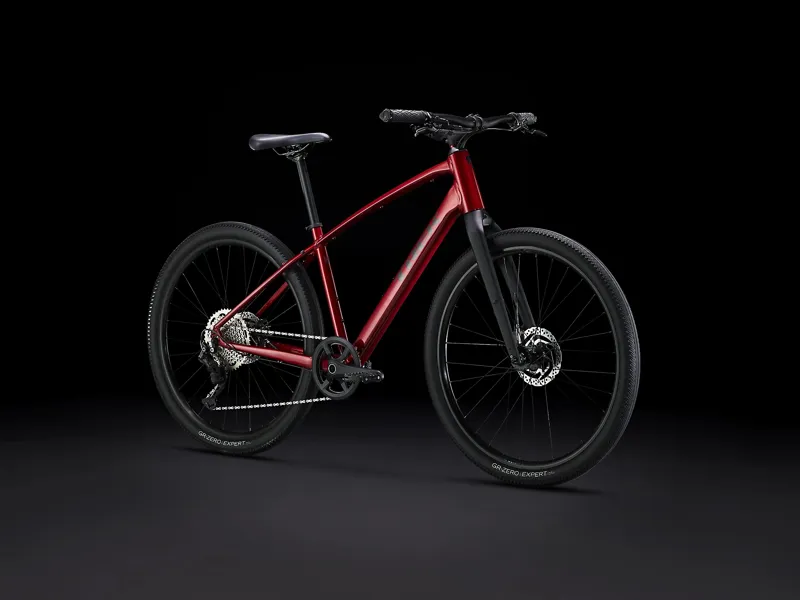 Trek Dual Sport 3 Hybrid Bike 2023 Crimson-1