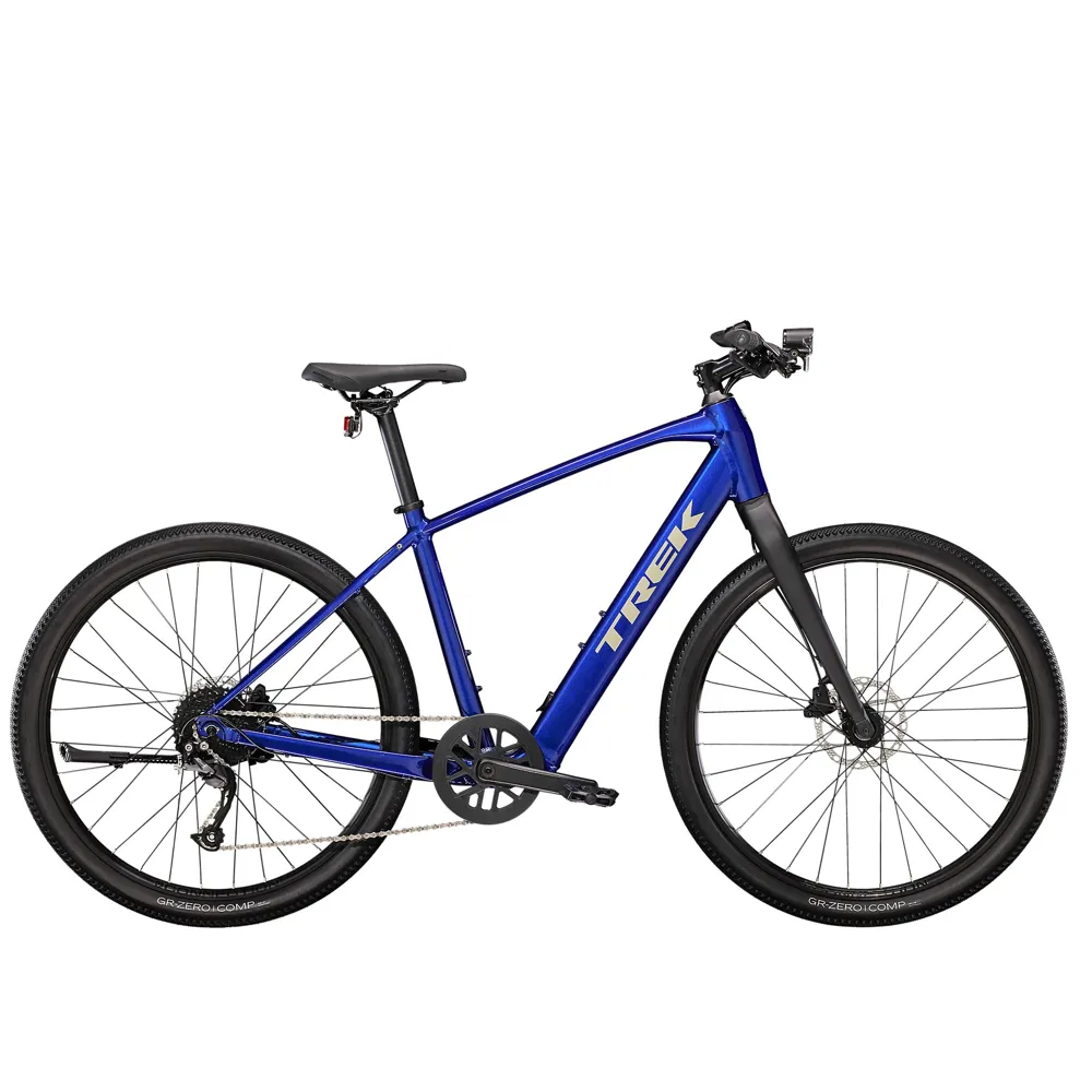 Trek Trek Dual Sport+2 Electric Hybrid Bike 2023 Hex Blue