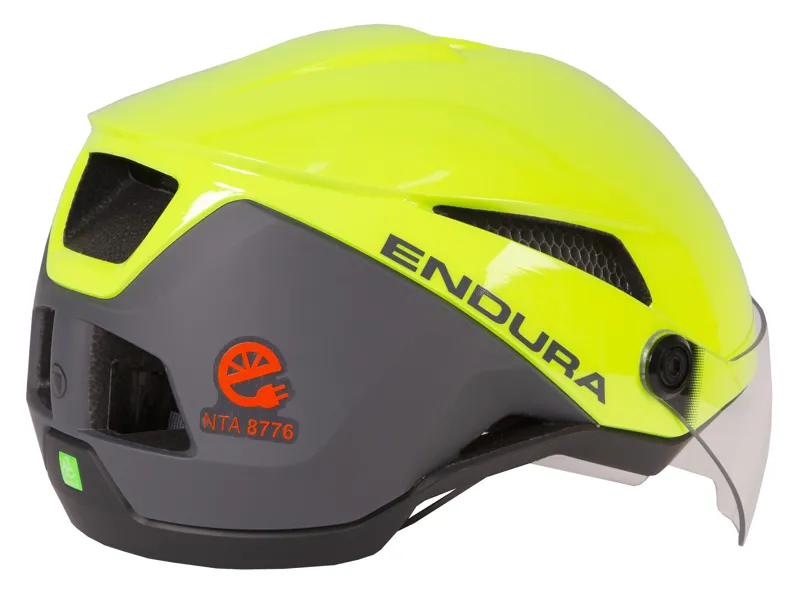 Endura Speed Pedelec Visor Helmet Hi-Viz Yellow-1