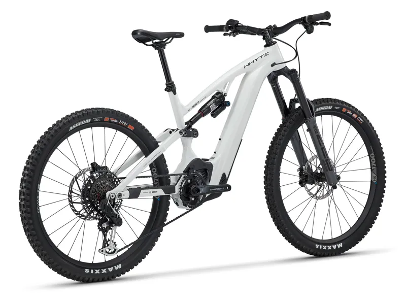 Whyte E-180 WORKS MX Super Enduro Electric Bike 2023 Gloss White/Black-2