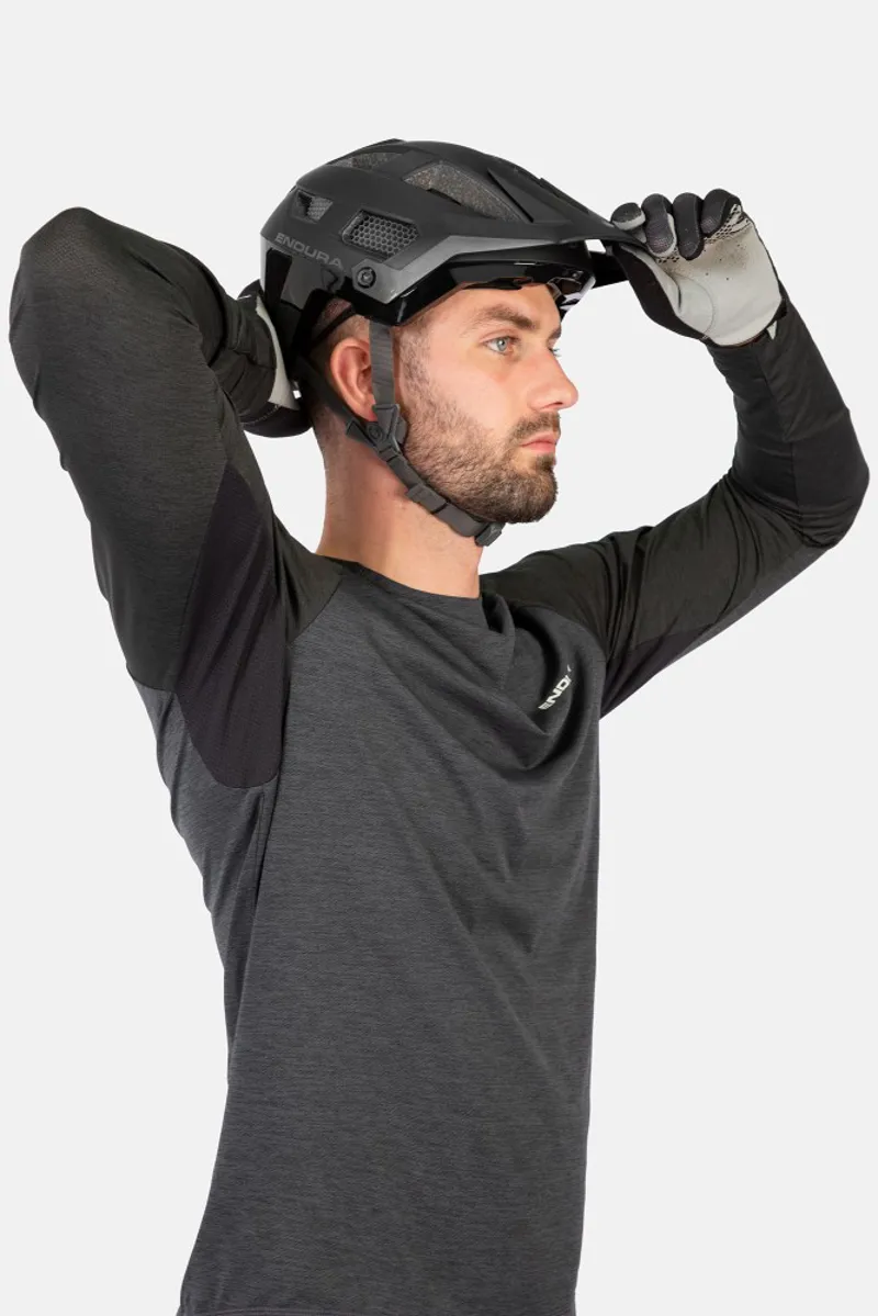 Endura Singletrack LS MTB Jersey Pewter Grey-5