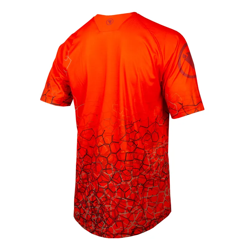 Endura SingleTrack Print SS Tech Tee LTD Paprika-1