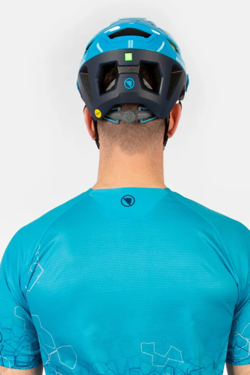 Endura SingleTrack Print SS Tech Tee LTD Paprika-4