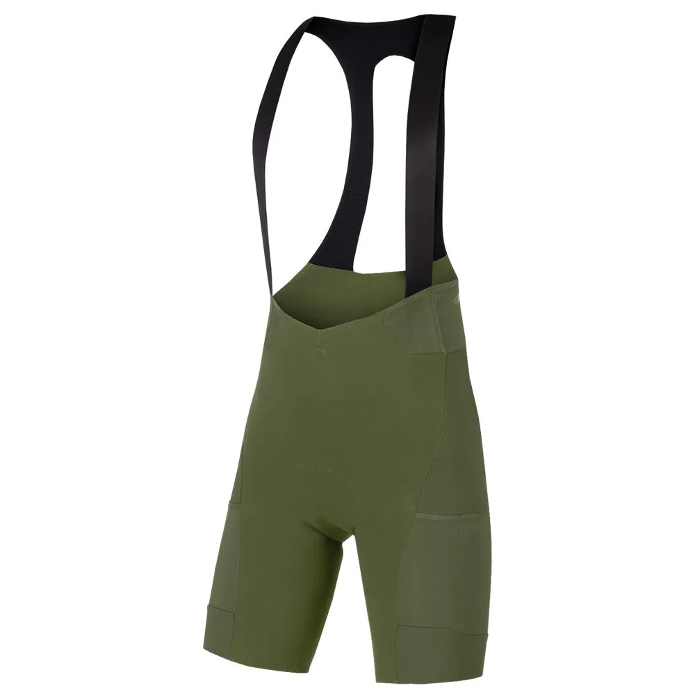 Image of Endura GV500 Reiver Bibshorts with Pad Olive Green