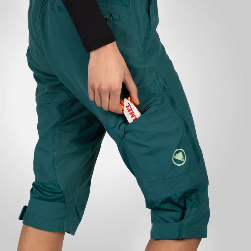 Endura Hummvee Women's 3/4 Short with Liner Deep Teal-6