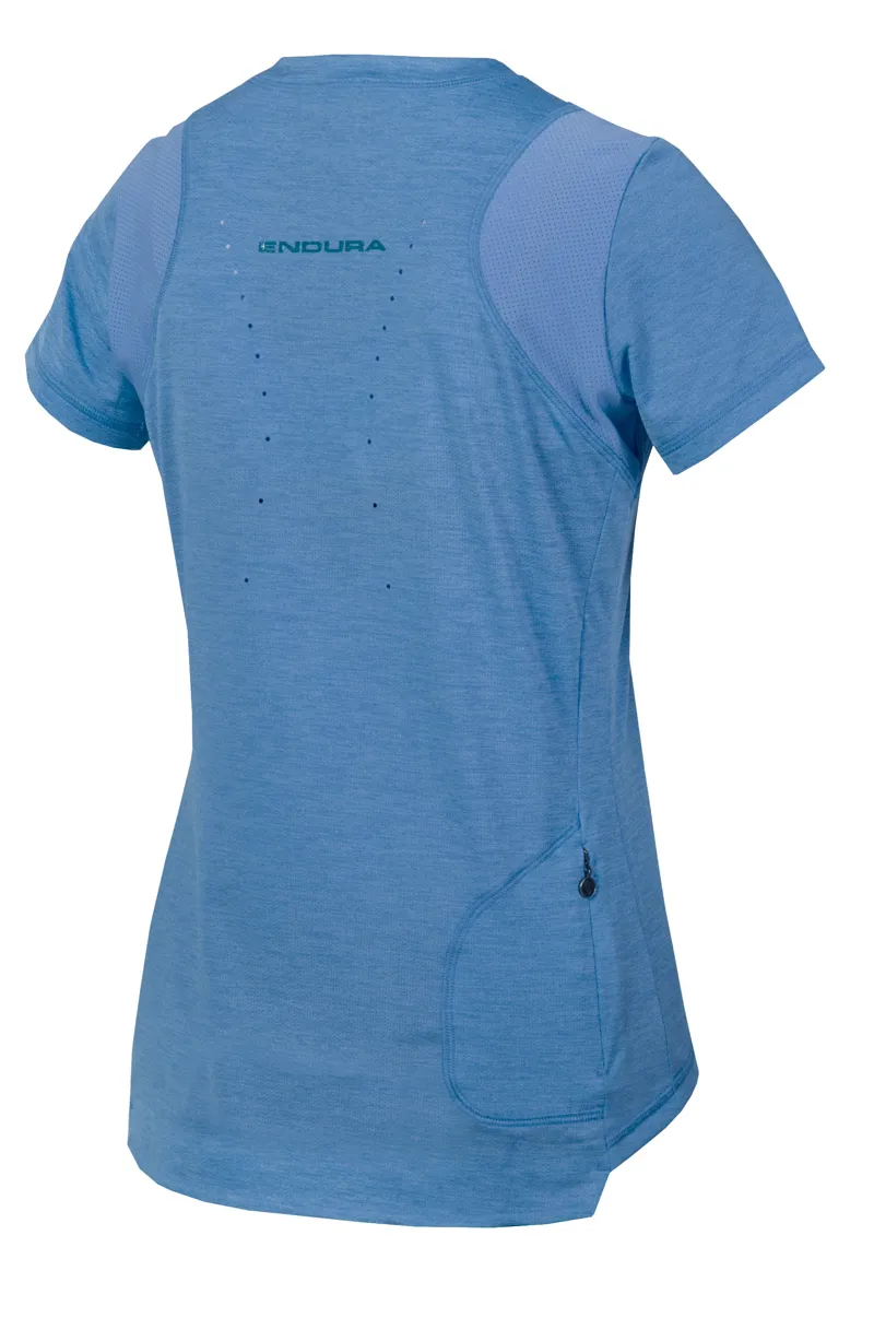 Endura SingleTrack Womens SS MTB Jersey Blue Steel-1