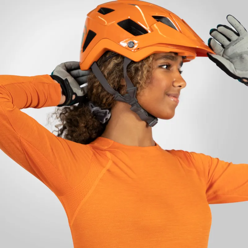 Endura SingleTrack LS Womens Jersey Harvest-5