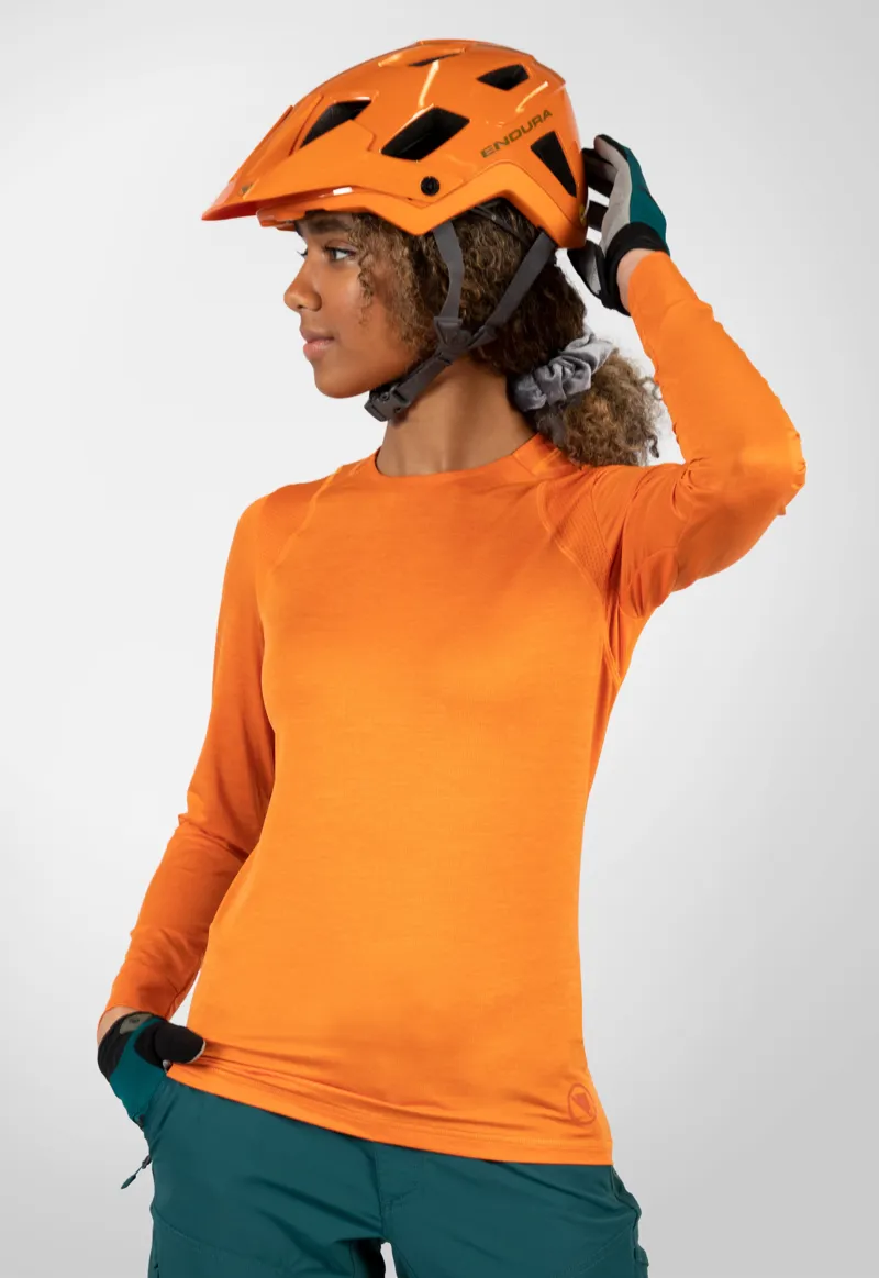 Endura SingleTrack LS Womens Jersey Harvest-2