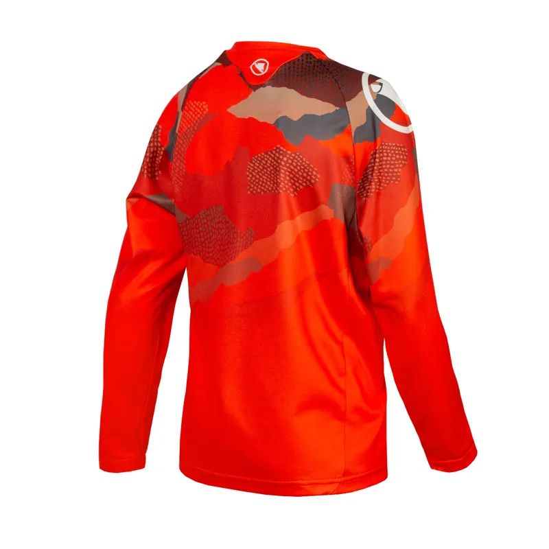 Endura MT500JR Kids LS MTB Jersey Paprika-1