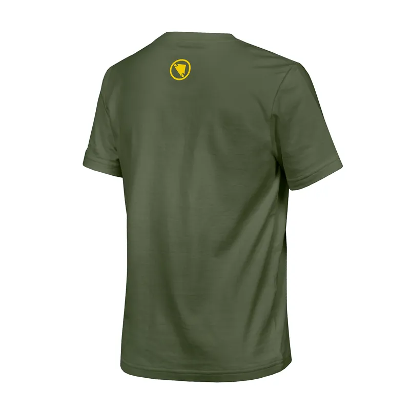 Endura One Clan Organic Kids SS Tee Camo Olive Green-1