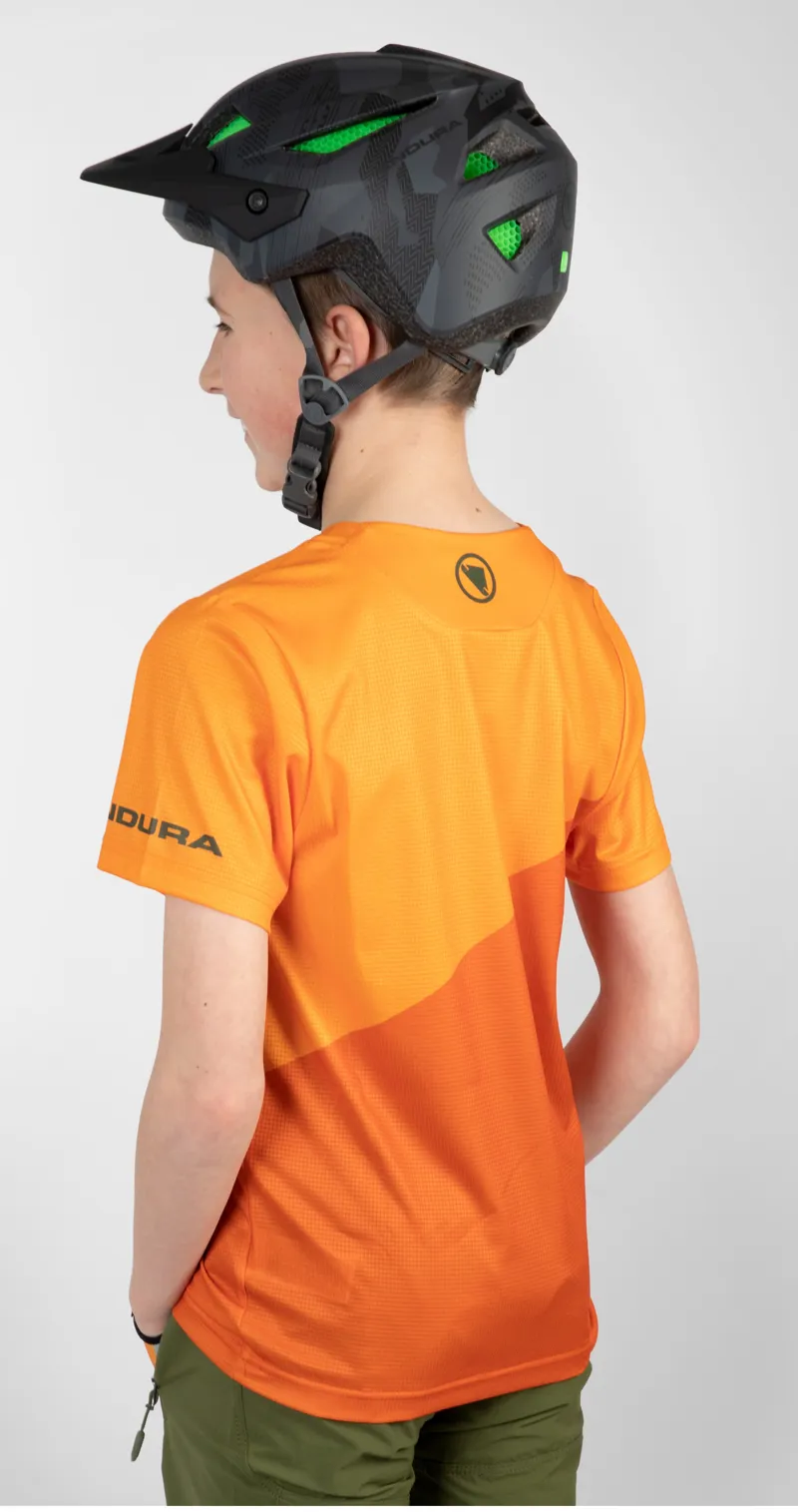 Endura Kids SingleTrack Core SS Tee Tangerine-5