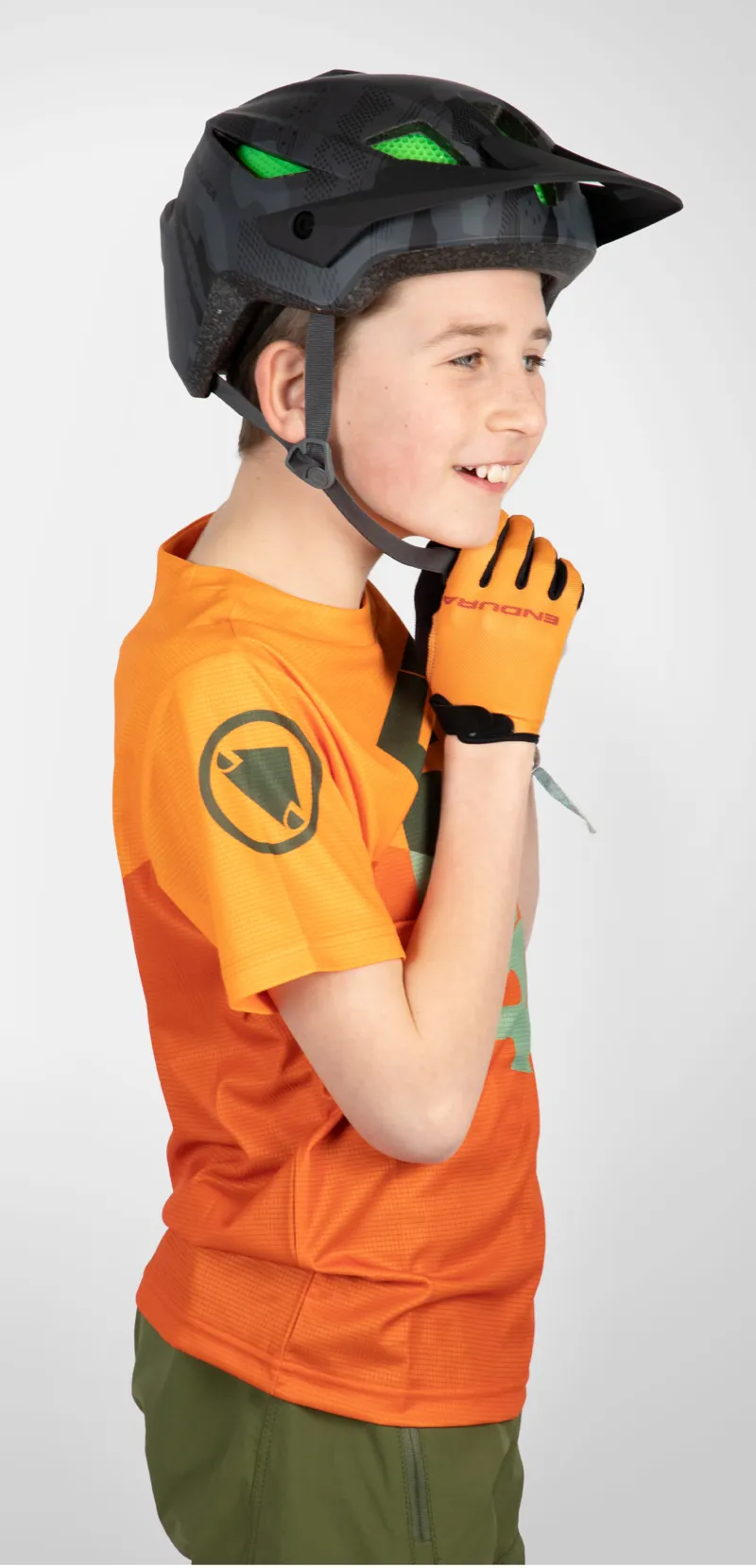 Endura Kids SingleTrack Core SS Tee Tangerine-6