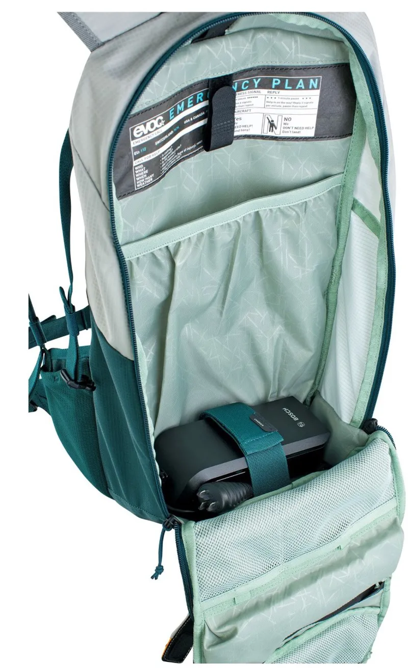 Evoc E-Ride Performance 12 L Backpack Stone / Pretrol-4