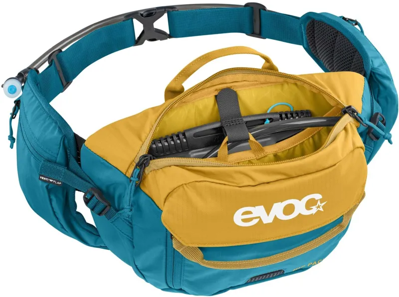 Evoc Hip Pack Hydration Pack 3L+1.5L Bladder Loam/Ocean-3