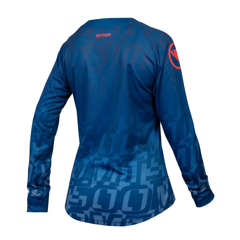 Endura MT500 Print LTD Women's LS Jersey Blueberry-1