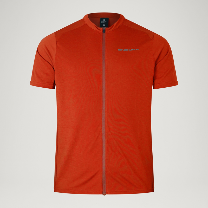 Endura Loop SS Zip Jersey Flame Red-3