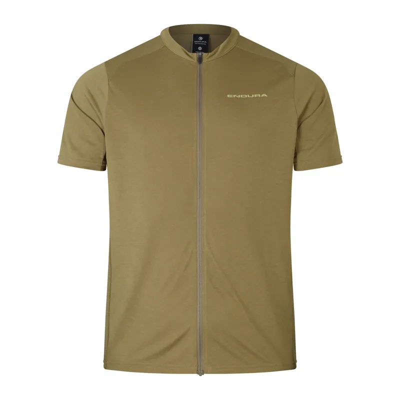 Endura Loop SS Zip Jersey Tweed Green