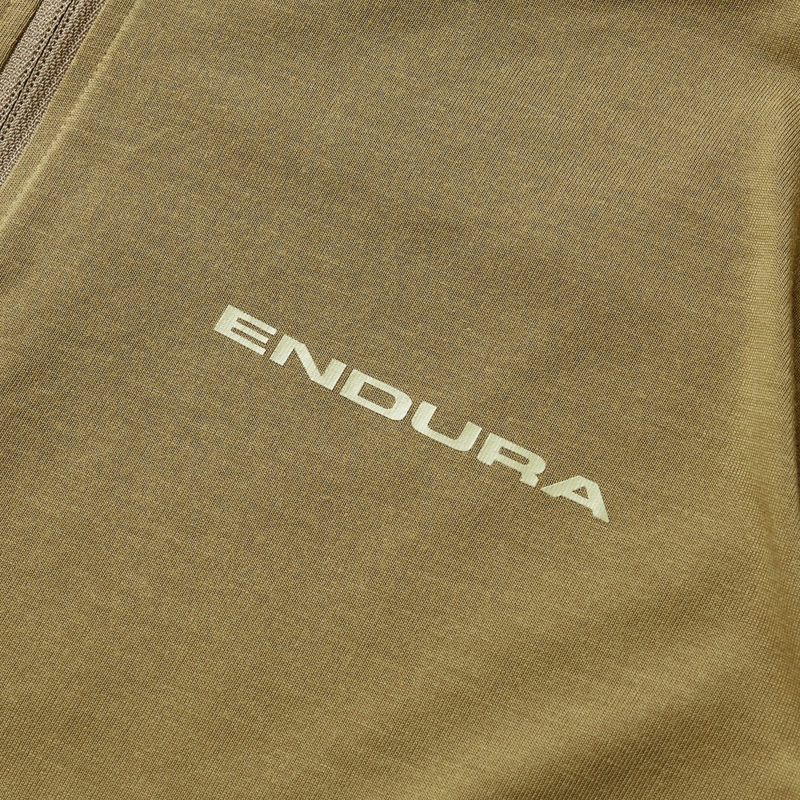 Endura Loop SS Zip Jersey Tweed Green-2