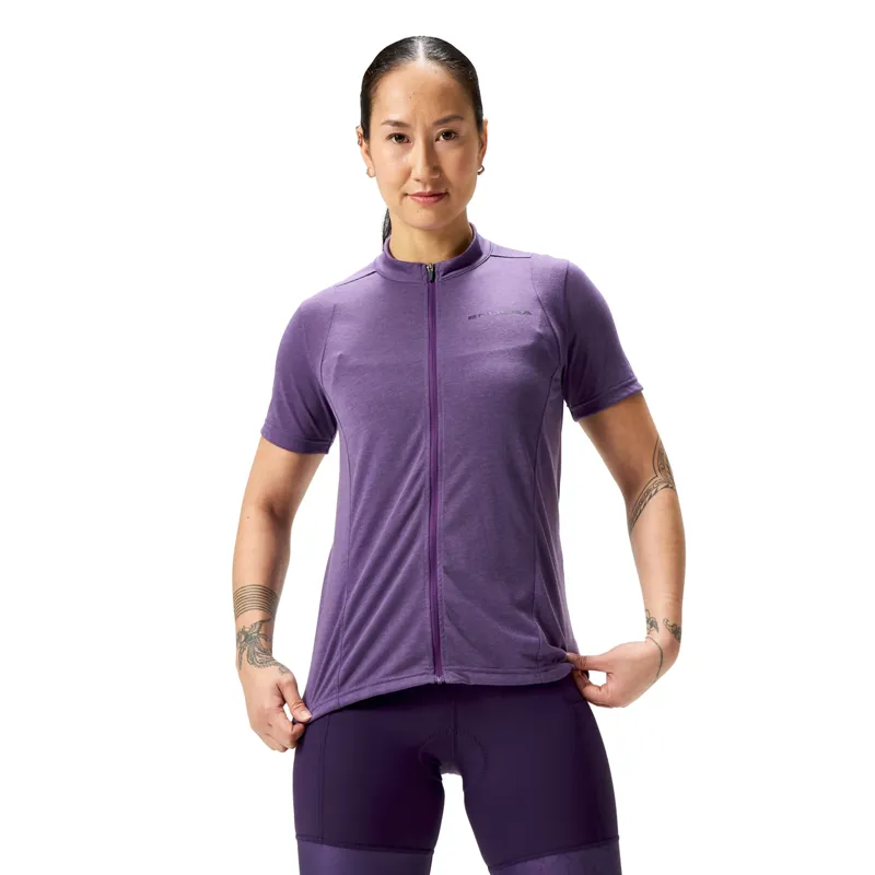 Endura Loop SS Zipped Womens Jersey Heather
