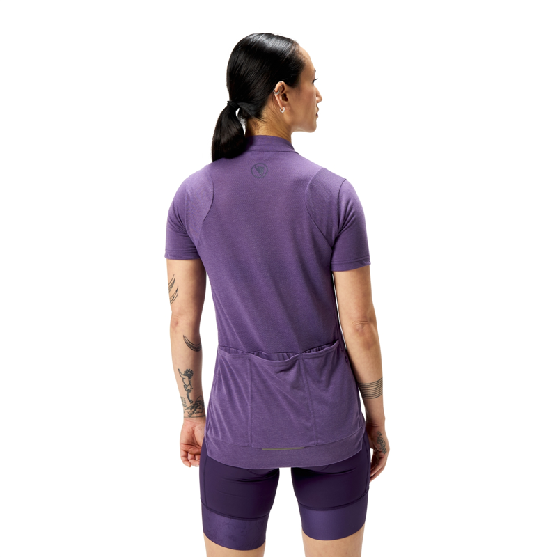 Endura Loop SS Zipped Womens Jersey Heather-1