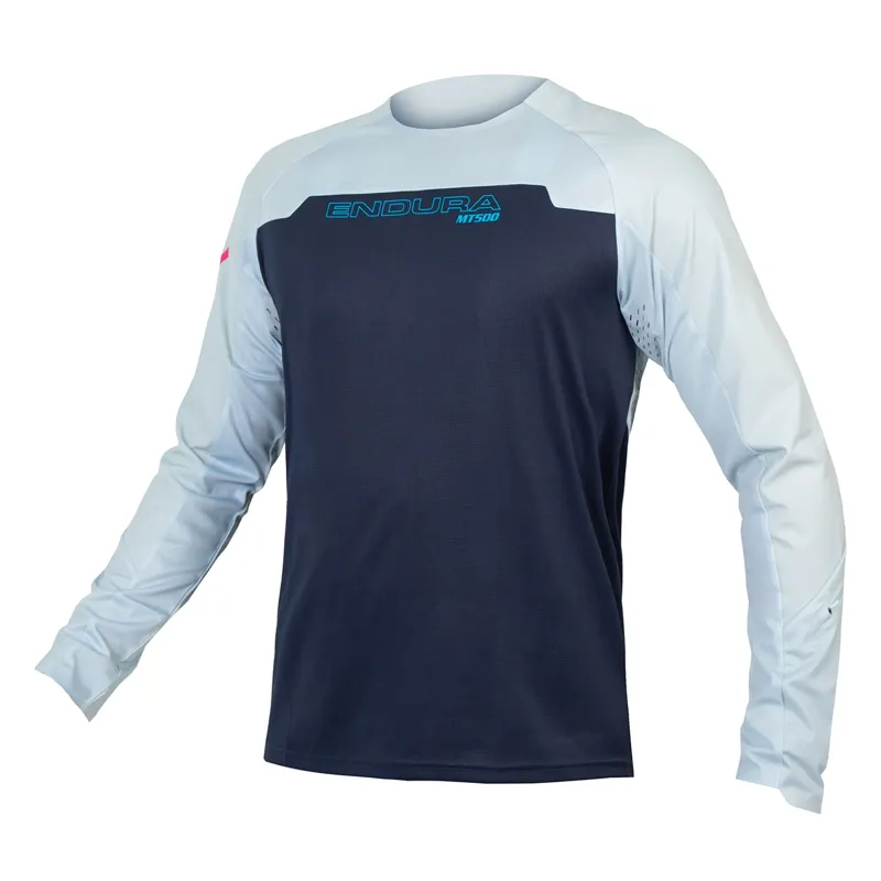 Endura MT500 Burner Lite Long Sleeve Jersey Blue