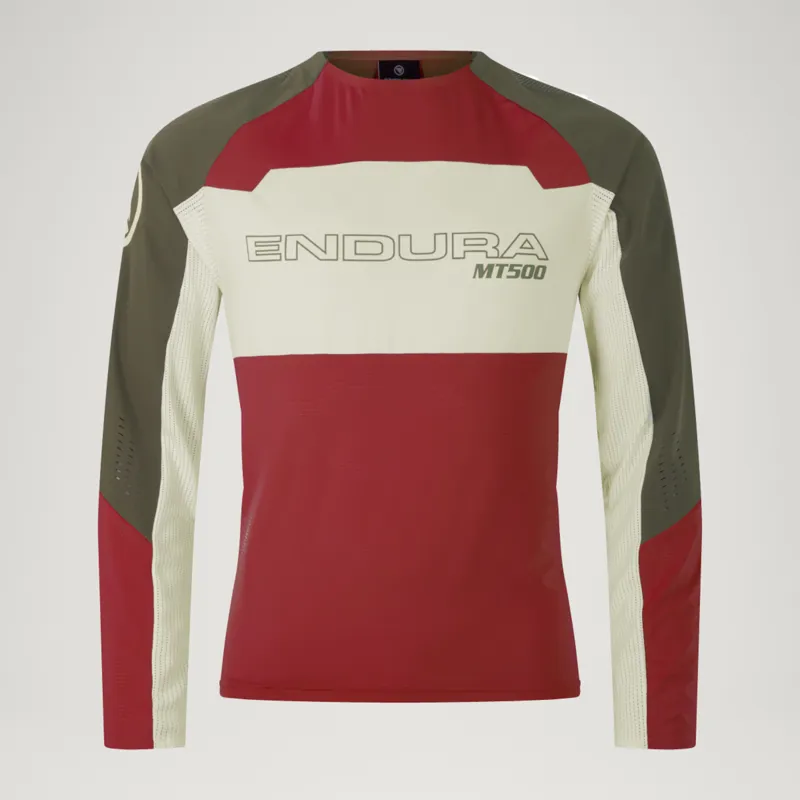 Endura MT500 Burner Lite Long Sleeve Jersey Brick