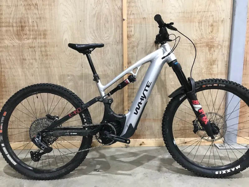 EX Demo Whyte E-160 RS 27.5 Small Electric Bike 2024 Silver/Black