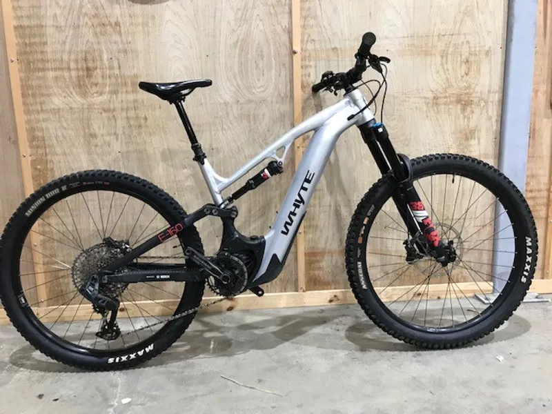 Ex Demo Whyte E-160 RS Large Electric Bike 2024 Silver/Black
