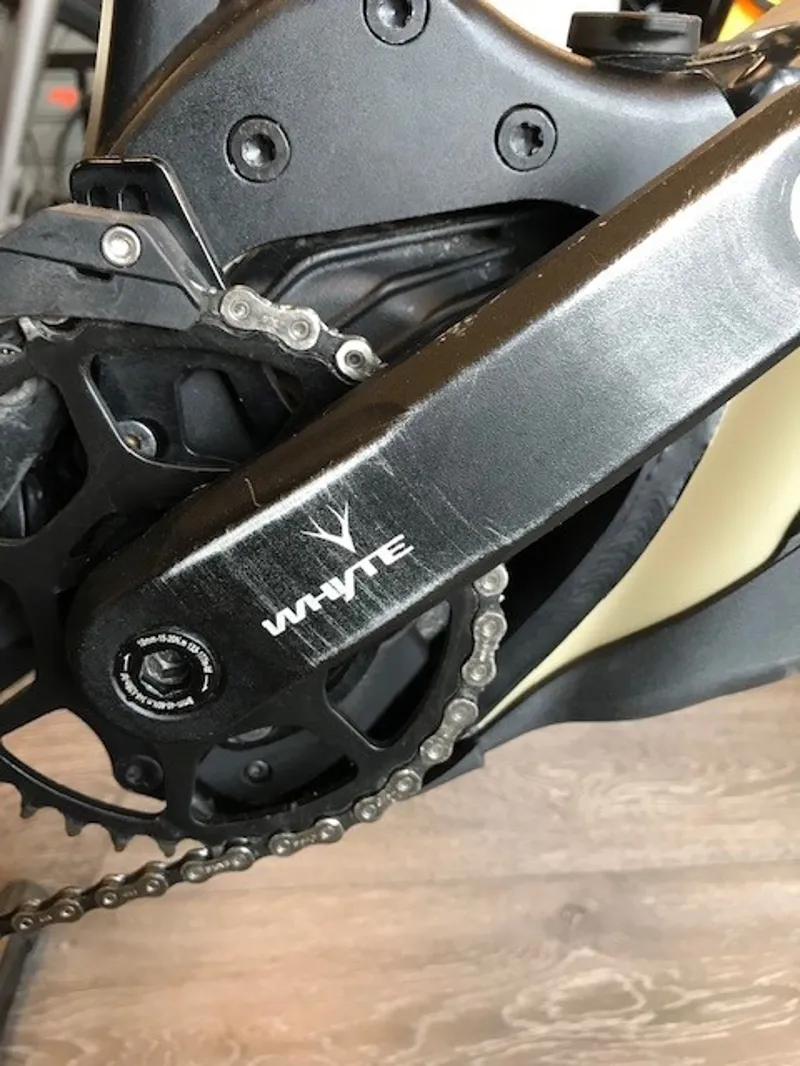 Ex Demo Whyte E-180 S Medium Mountain Bike 2024 Olive/Matte Black-4