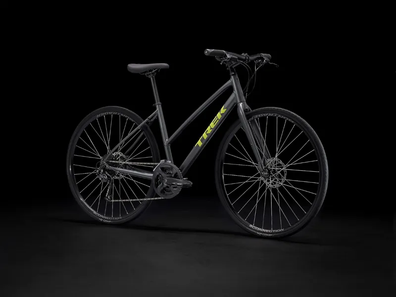 Trek FX 2 Disc Stagger Hybrid Bike 2023 Grey-1