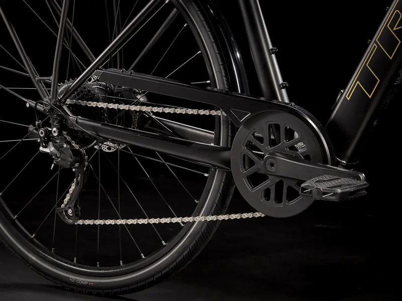 Trek FX+ 2 Electric Hyrbrid Bike 2023 Satin Trek Black-1