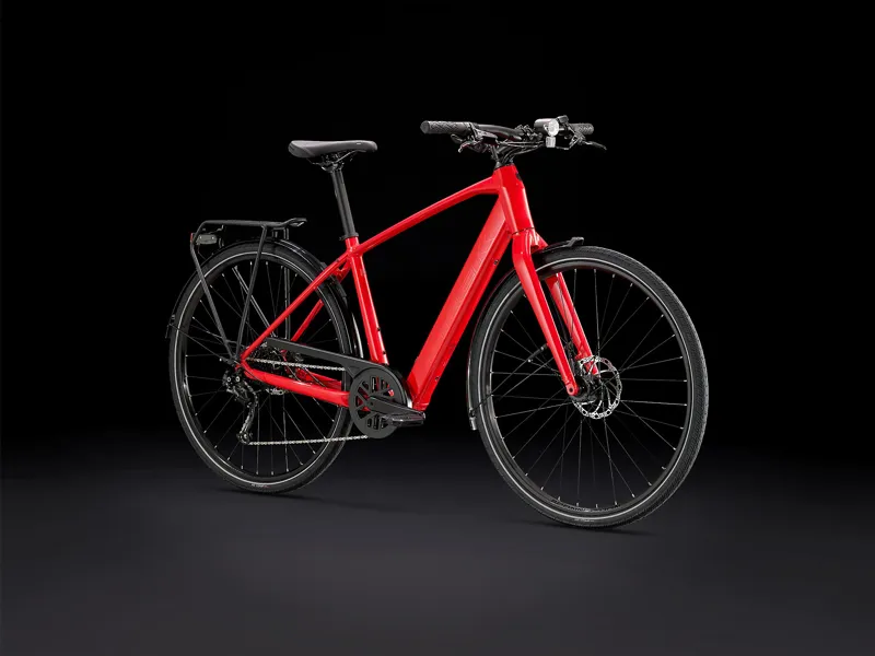 Trek FX+ 2 Electric Hyrbrid Bike 2023 RED-1