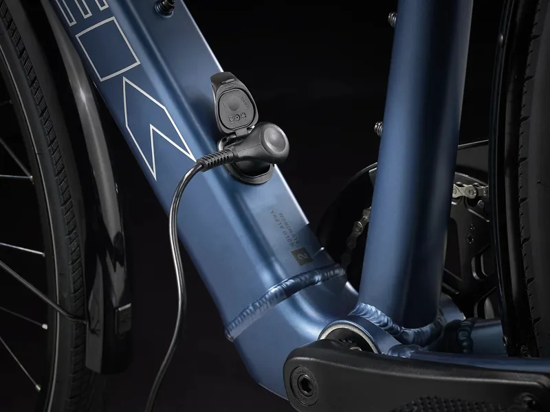 Trek FX+ 2 Electric Hyrbrid Bike 2023 Satin Mulsanne Blue-5